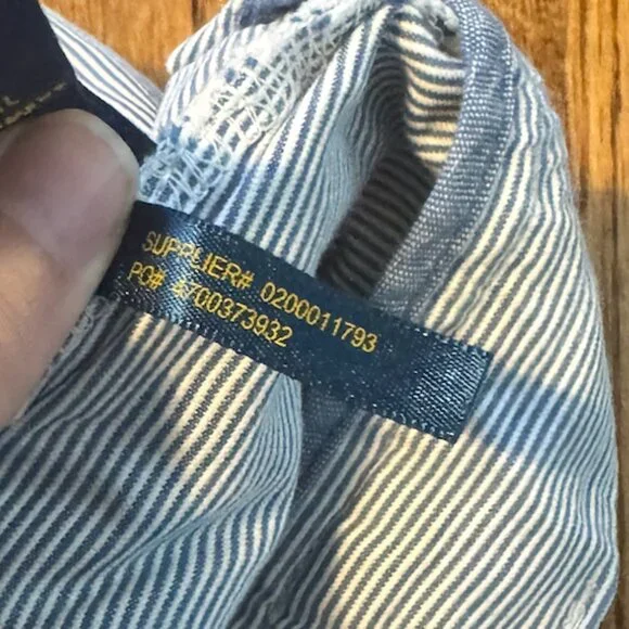 Polo Ralph Lauren Shorts Mens 30 Blue Striped Chino Flat Front Classic Fit - Picture 5 of 5